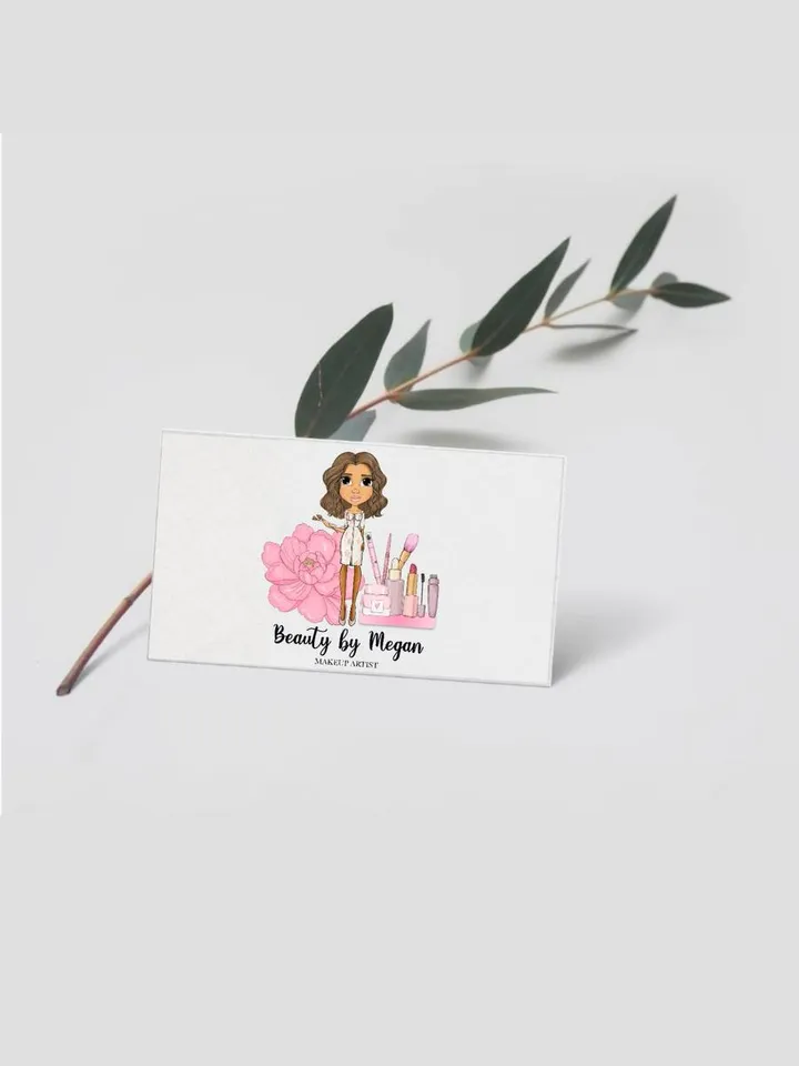 Amazing Makeup Stylist Logo, Salon Logo, Beauty Cartoon Girl Logo, Mua Logo