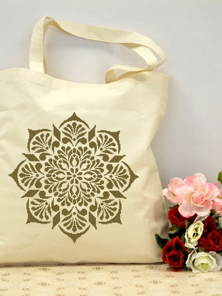Flower mandala cross stitch pattern download PDF Easy mandala ornament digital PDF Monochrome cross stitch Geometric pattern embroidery #M36
