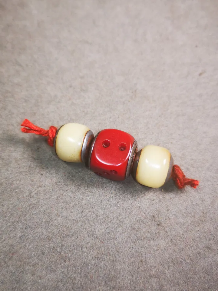 Gandhanra Tibetan Mala Spacer Beads Set,Marker Beads for Prayer Beads Necklace Accessories,Made of Bone and Plastic