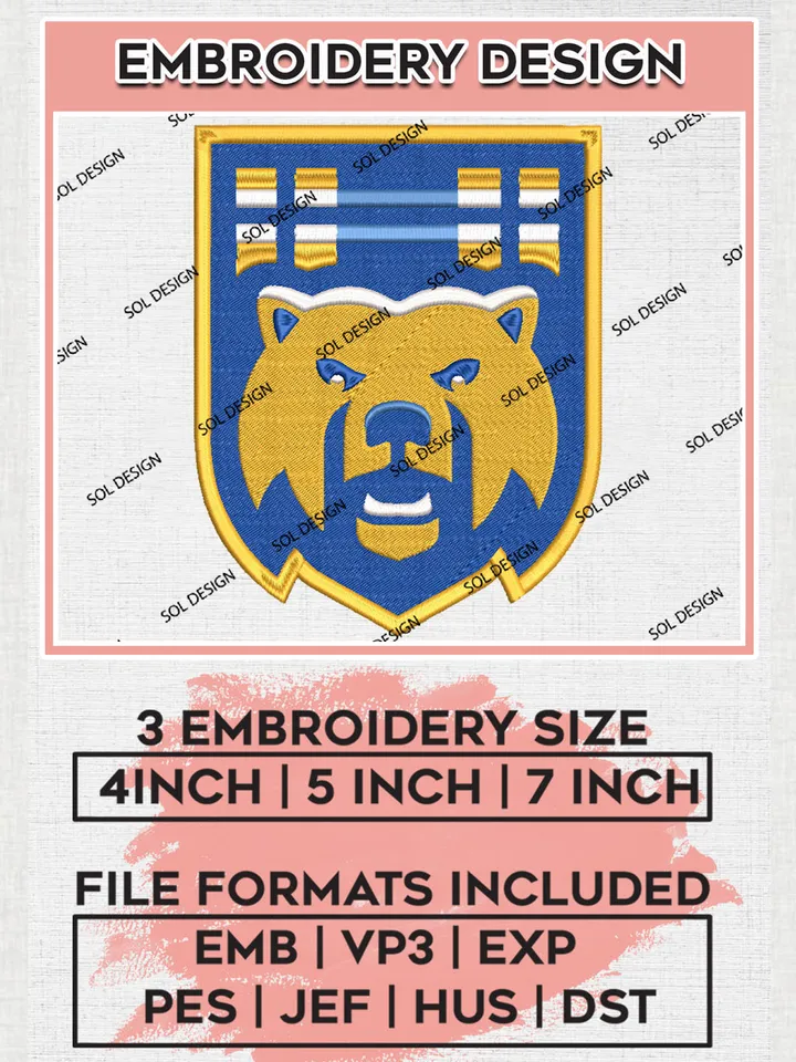 NCAA UC Riverside Highlanders Team Mascot Logo Embroidery Design Files, NCAA UC Riverside Highlanders Machine Embroidery, NCAA Teams, Game Day, 3 sizes, NCAA Machine embroidery designs, Digital Download