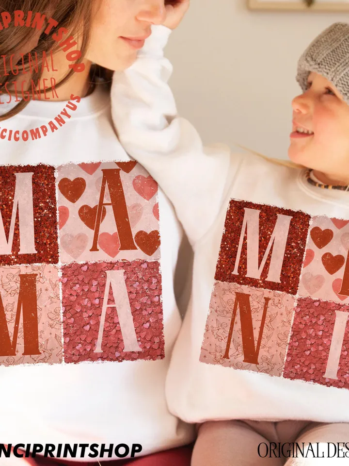 Mama Mini Valentines png, Valentines Sublimation Design, Retro Valentine png, Mama Mini png, Valentines png, Valentines shirt designs, png