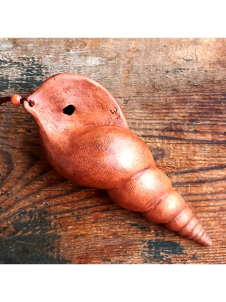 Ocarina "Meditation" / pentatonic / ceramic shell flute / low sound