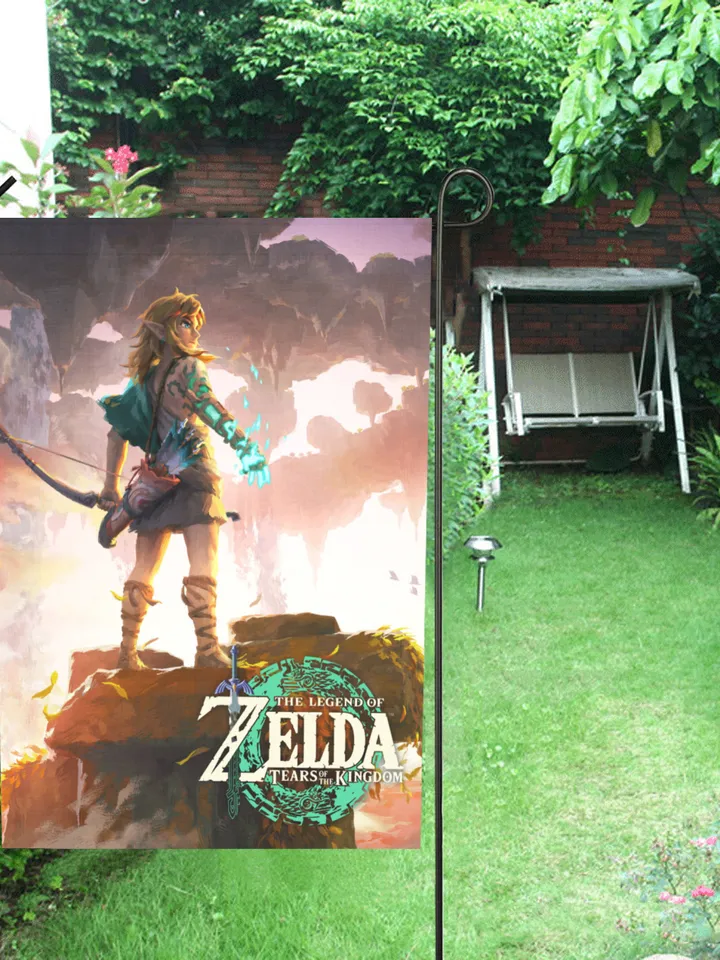 Zelda Tears of the Kingdom Garden Flag