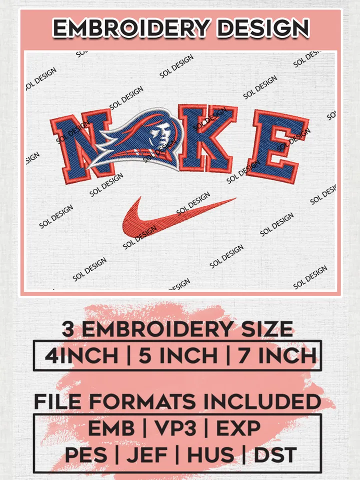 Nike NJIT Highlanders Machine Embroidery Design, NCAA NJIT Highlanders Embroidery Design files, NCAA Logo Embroidery Designs, NCAA Machine Embroidery Designs, Digital Download