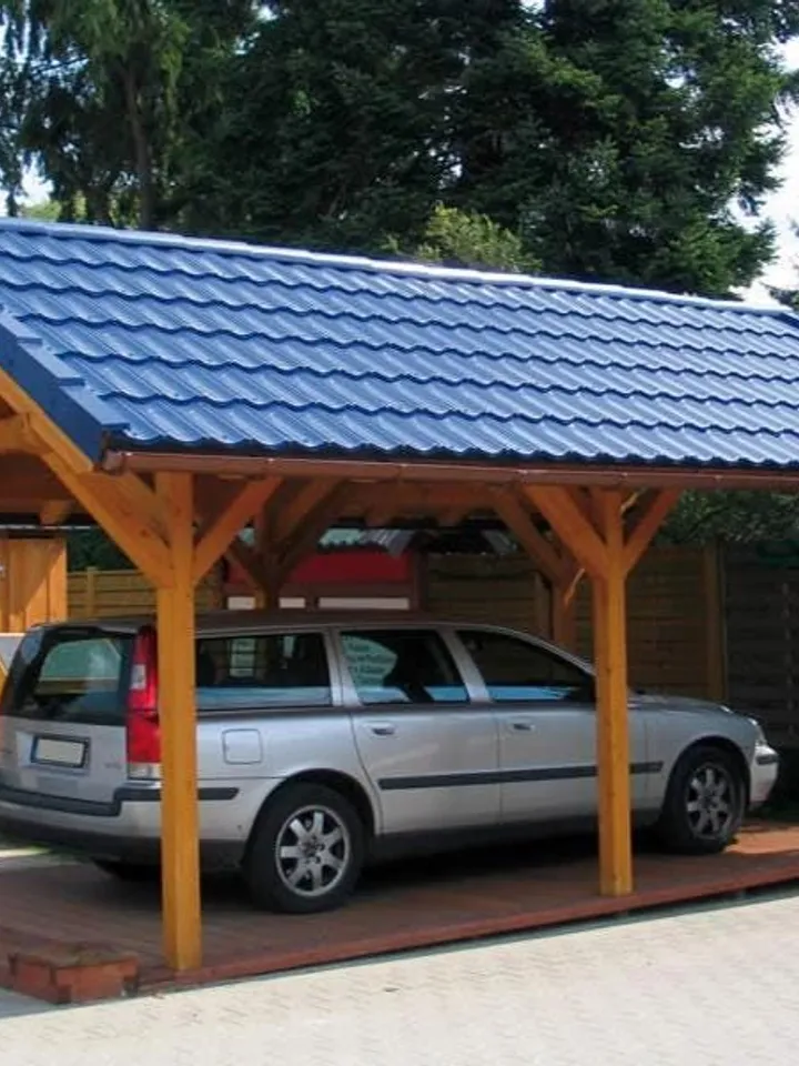 14x22 Outdoor Car Canopy Plans / Garden Gazebo Shelter DIY Blueprints with Material list