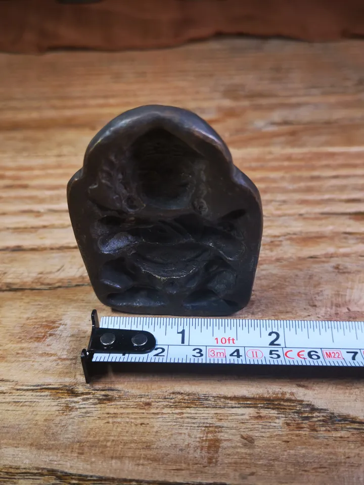 Gandhanra Old Tibetan Buddha Statue Tsa Tsa Mold, Mahakala,DIY Tsha Tsha Statue,80 Years Old
