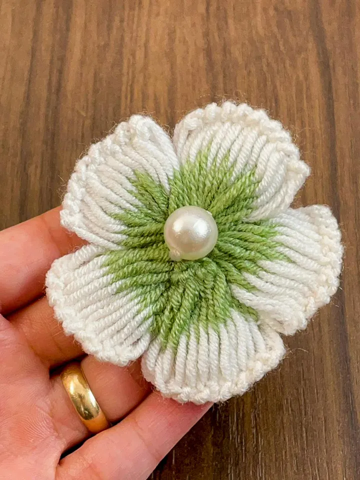 Elegant Crochet Flower Pattern, 3D Floral Applique PDF, Handmade Layered Petal Design, DIY Crochet Brooch Tutorial, Instant Download