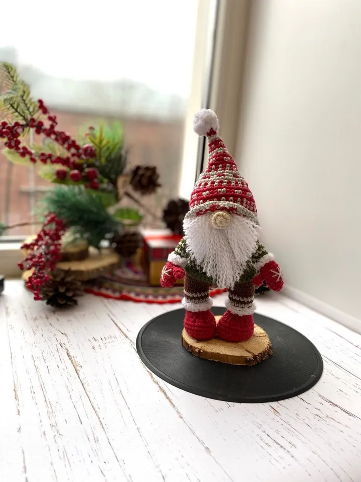 PDF Crochet Pattern Christmas Gnome doll, Amigurumi Scandinavian Gnome Tutorial, Santa Gnome Doll, Christmas ornaments, DIY Christmas Decor