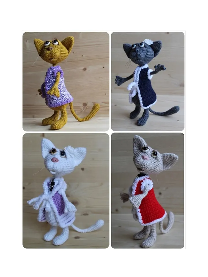 Crochet pattern cat - digital pattern (tutorial) PDF