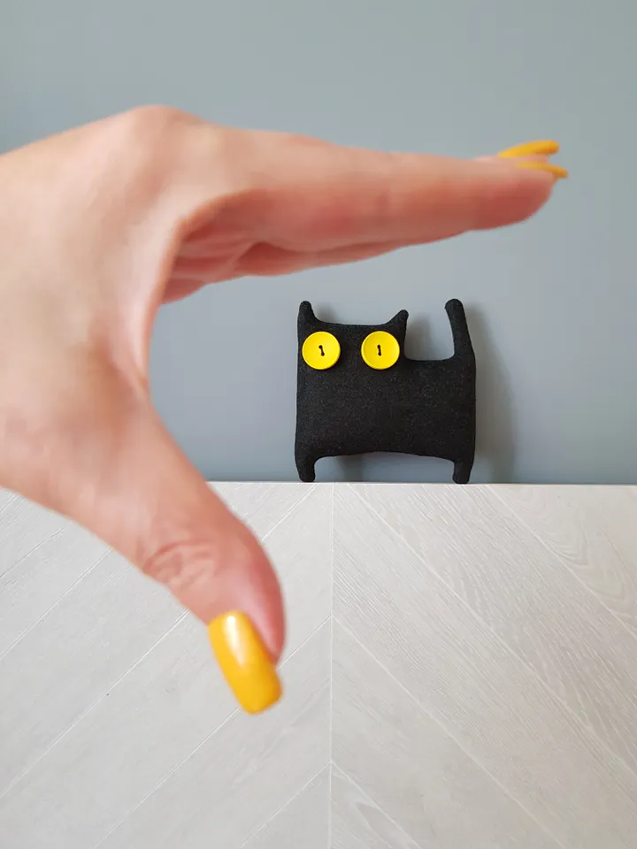 Black Cat Sewing pattern PDF, halloween doll diy, stuffed animal pattern