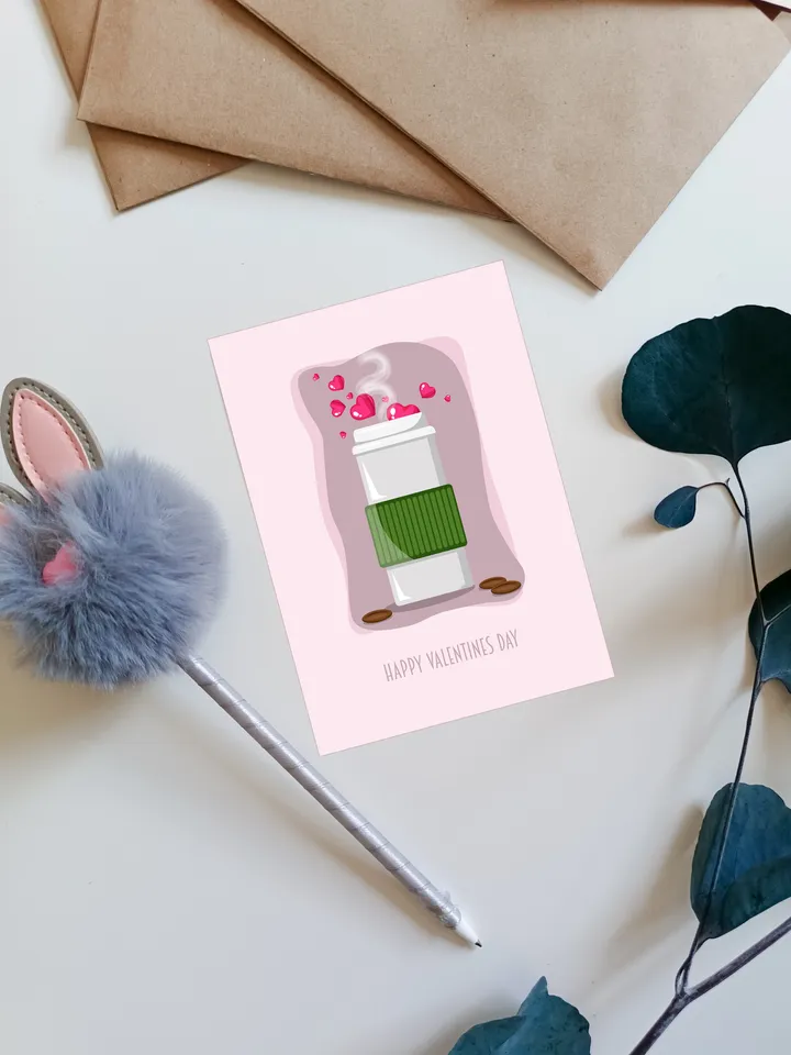"Hearts" postcards