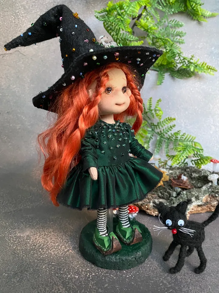 CUTE WITCH DOLL HANDMADE