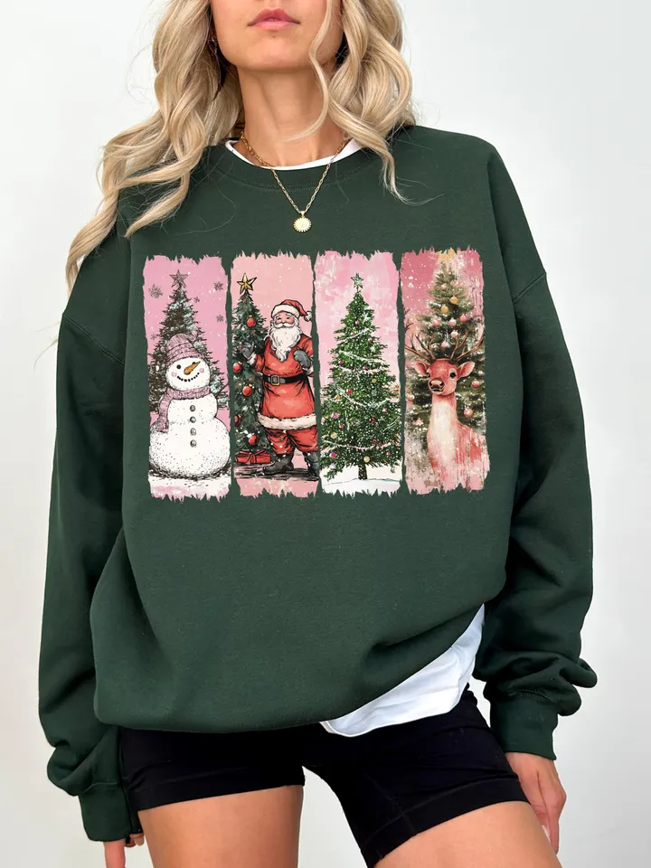 Pink Retro Christmas PNG, Christmas Shirt PNG, Vintage Christmas PNG, Santa Claus png, Pink Christmas Sublimation, Merry Christmas png