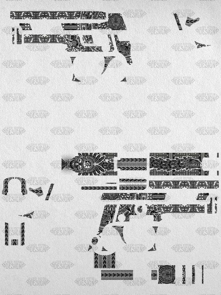 VECTOR DESIGN SIG Sauer P 229 Aztec calendar