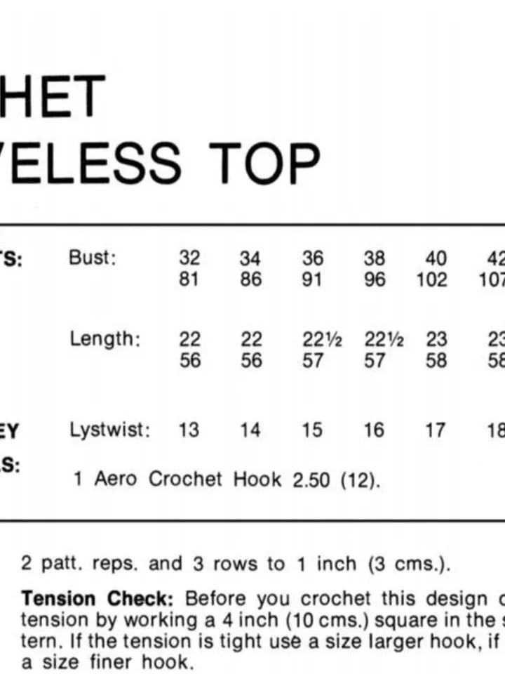 Crochet top, crochet pattern top, sleeveless top crochet pdf