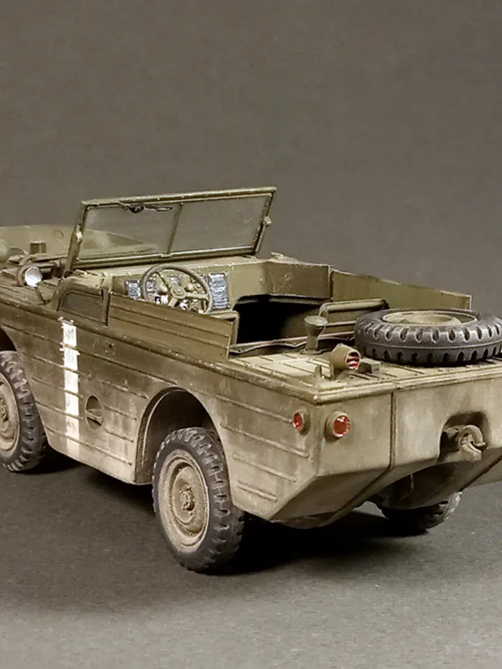 Built model U.S. Amphibian FORD G.P.A. Jeep, 1/35 scale