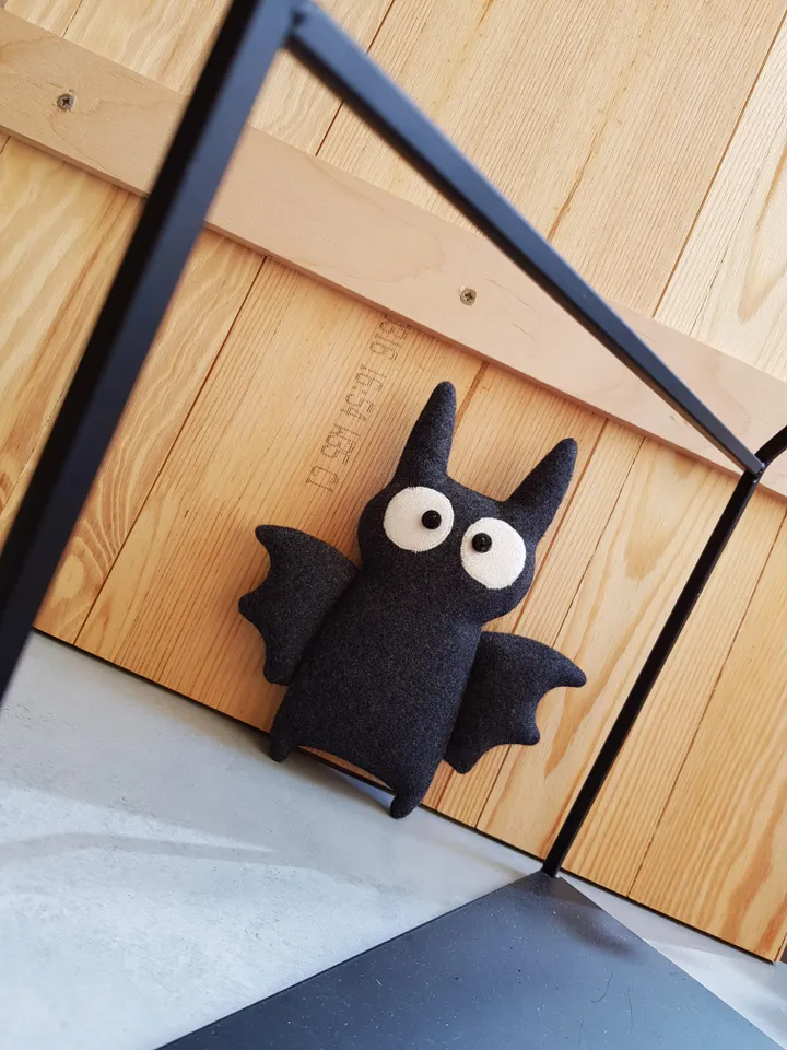 Halloween dolls sewing patterns PDF, Bat and Black cat, digital tutorial in English, rag doll sewing diy