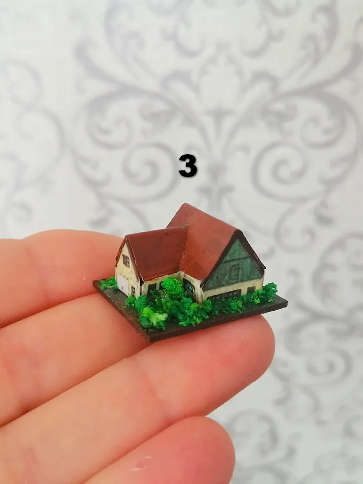 Doll house houses. Doll toy.