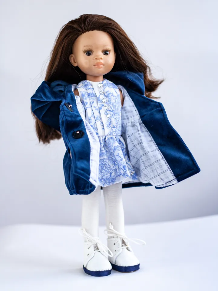 Dianna Effner Little Darling clothes, Paola Reina doll clothes, 13 inch doll clothes, Doll coat, dress, shoes, underwear