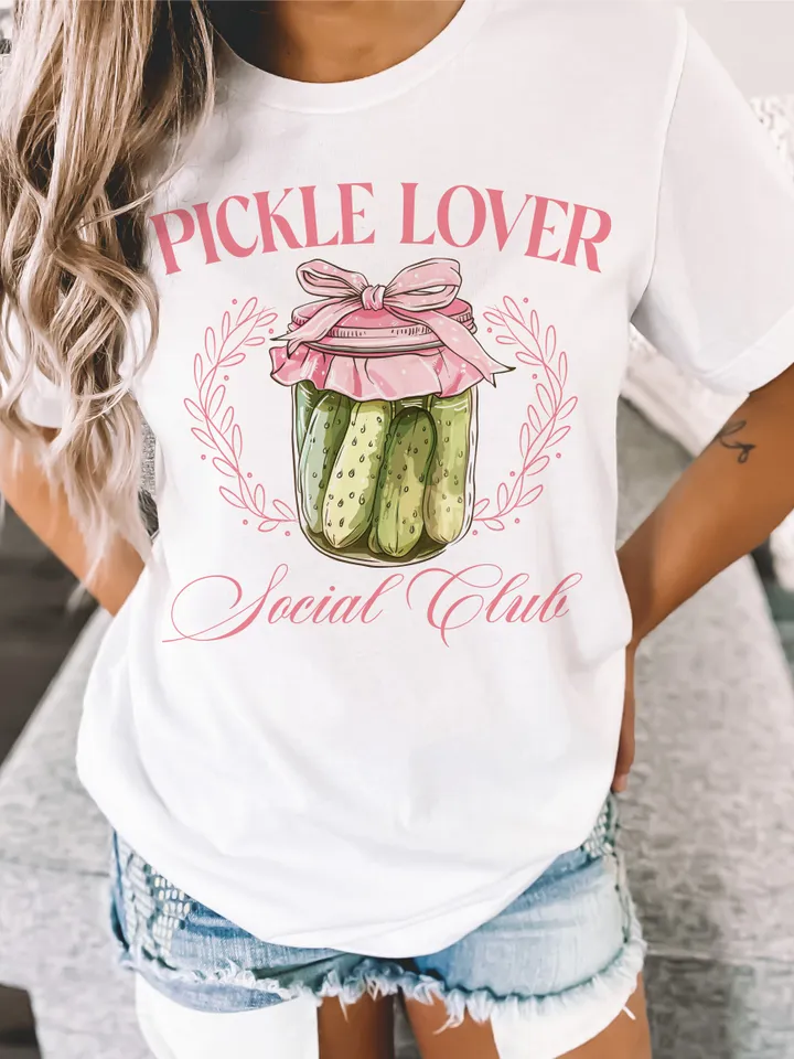 Pickle Lover Social Club PNG, pickle png, pickle slut png design Coquette pickle png Coquette clipart design, coquette pink bow soft girl