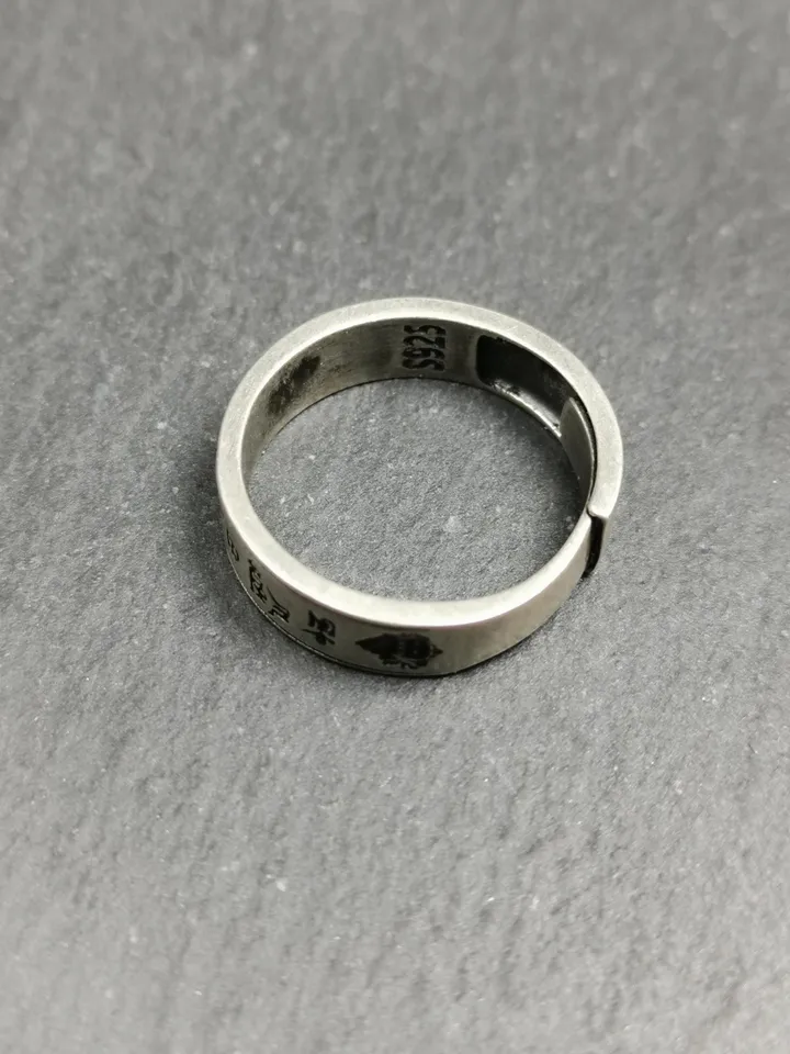 Gandhanra Unique Handcrafted Tibetan Silver Ring | Yellow Jambhala | Adjustable Size | Protection Jewelry | Spiritual Gift