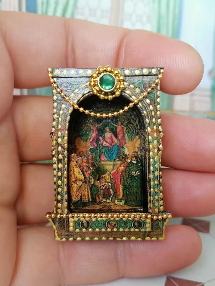 Nativity scene. Christmas miniature. Dollhouse miniature. 1:12.handmade. Christmas. Christmas present. Christmas nativity scene.