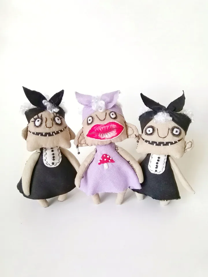 Handmade Voodoo Dolls - Small, Quirky, Unique, and a Little Creepy - Perfect for Collectors of the Unusual and Eccentric. FREE SHIPPING!