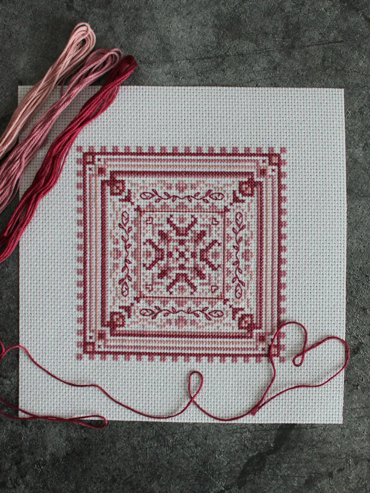 Cross stitch pattern Geometry, simple and easy cross stitch pattern PDF