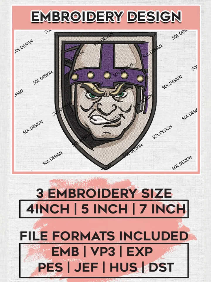 NCAA Albion Britons College Team Head Logo Embroidery Design Files, NCAA Albion Britons Machine Embroidery, NCAA Teams, 3 sizes, NCAA Machine embroidery designs, Digital Download