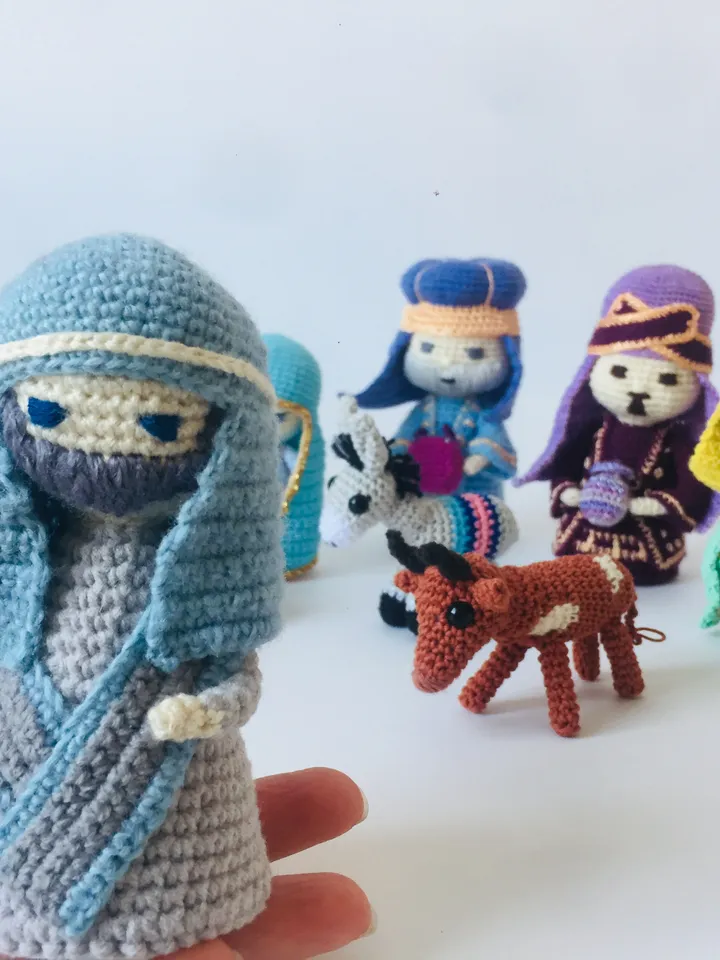 Christmas shepherds crochet pattern 2 in 1