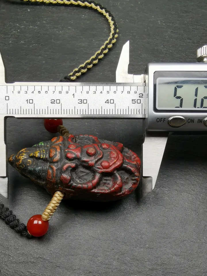 Gandhanra Old Tibetan Tsa Tsa Amulet, Scorpion Guru of Padmasambhava, Scorpion Terma Amulet of Wrathful Kila Transmission