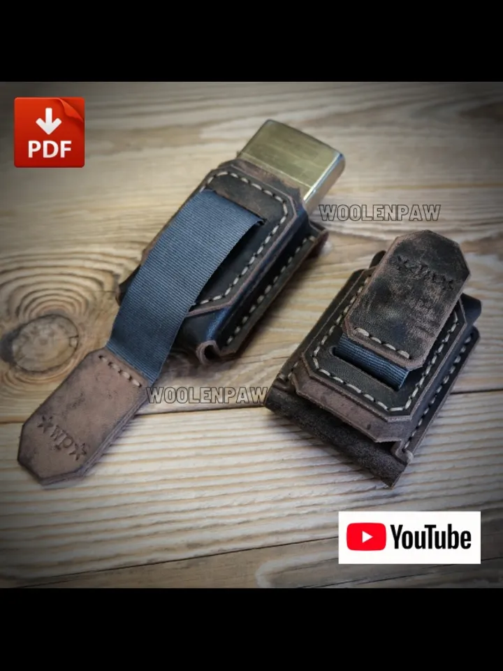 Zippo lighter case - Leather pattern PDF