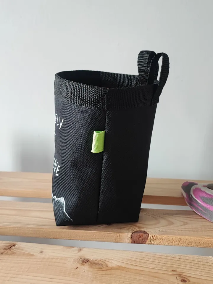 Chalk bag Not Cocaine №2 for rock climbing and bouldering