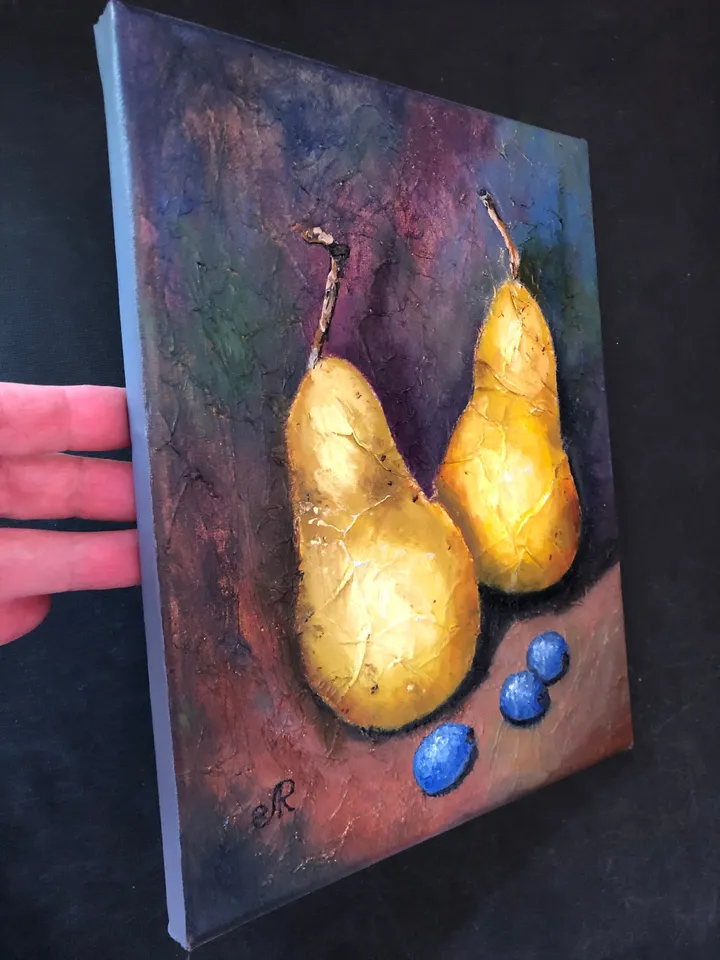 Pearы Painting Fruits Oil Painting Original Kitchen Still life