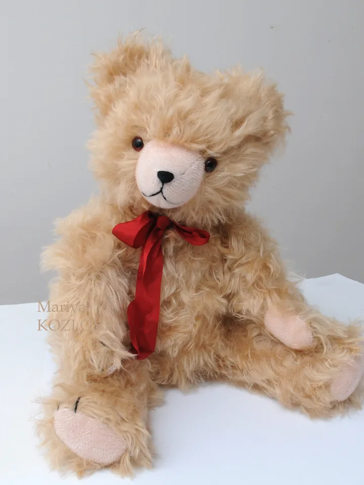 PDF Sewing Huge Antique Teddy Bear E-Pattern 21 inch (53cm) Artist design/ jointed bear pattern/classic traditional bear