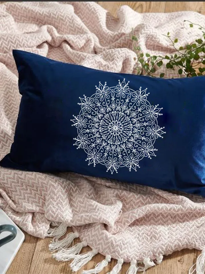 Floral mandala blackwork pattern PDF Blackwork mandala embroidery download PDF, Mandala cross stitch, Backstitch chart Mandala ornament #W12