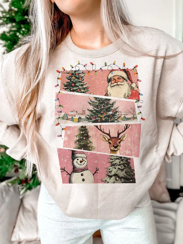 Pink Retro Christmas PNG, Merry Christmas Png, Retro Christmas png, Christmas Png, Merry X-mas Png, Trendy Christmas Tshirt, Sublimation