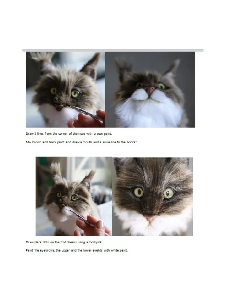 Lynx  sewing pattern plush toy | instruction how to sew | Stuffed Animal Sewing Tutorial