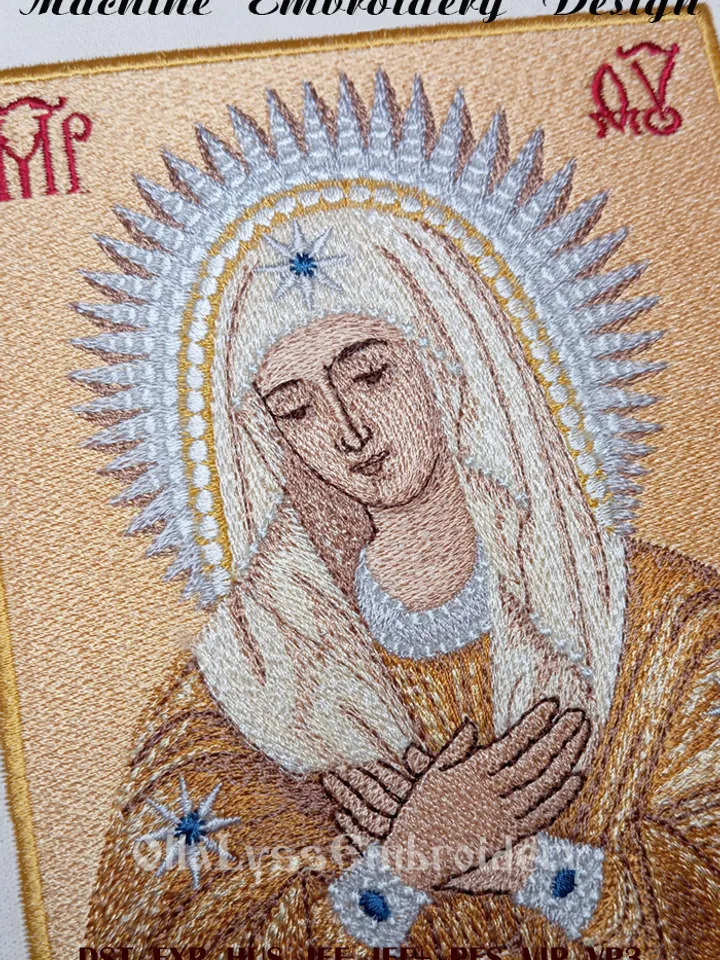 Tenderness Icon embroidery design