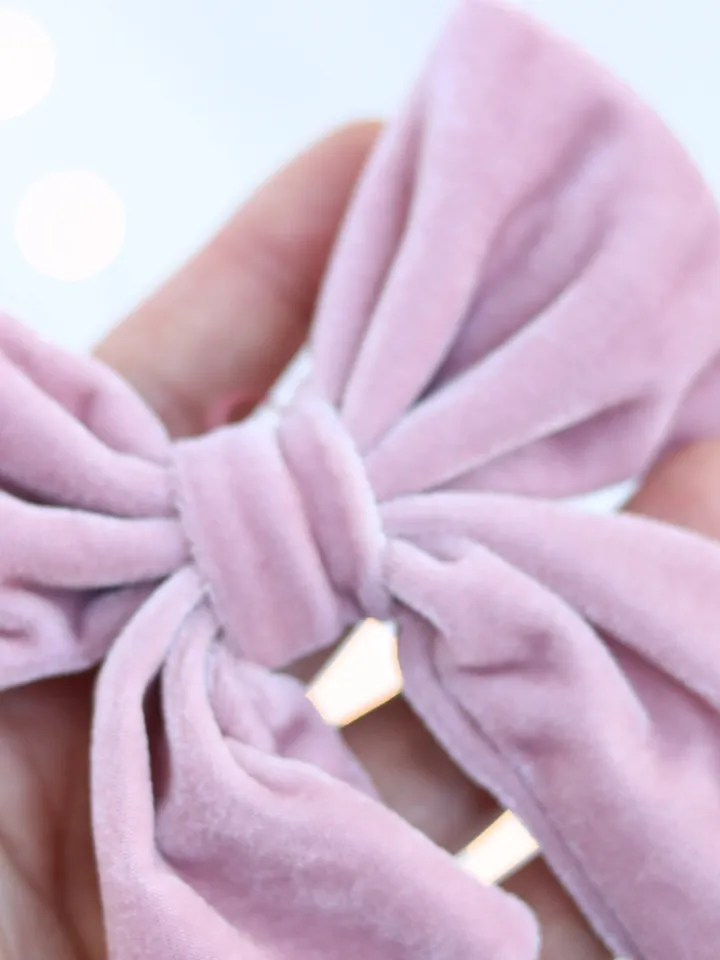 Christmas velvet tree bow decor Xmas bows decoration pink, burgundy, cranberry red