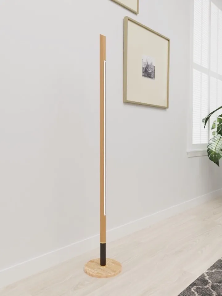 Modern minimalist wooden floor lamp