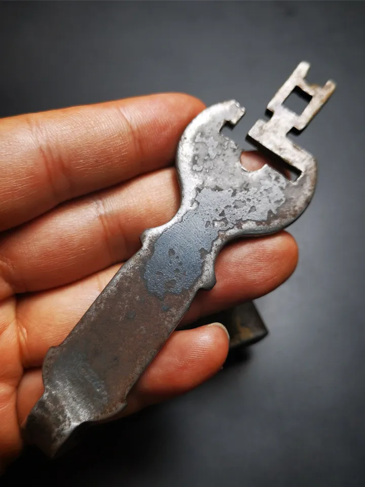 Gandhanra Handmade Acient Tibetan Padlock, Old Door Lock,Large Size 100 Years