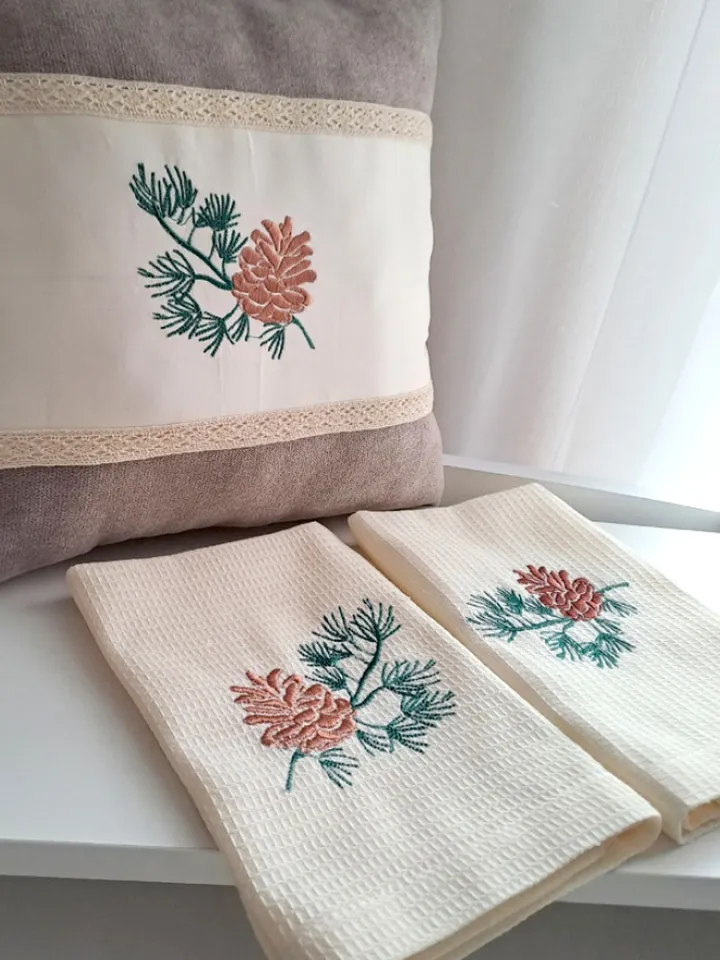 Machine Embroidery Design Pine Cone