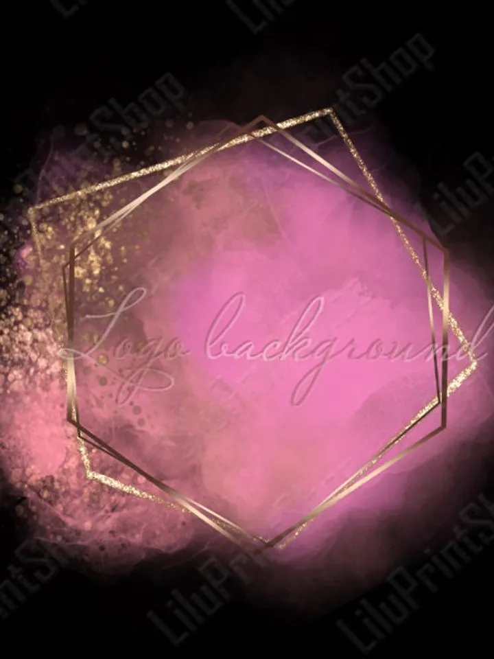 Watercolor logo png Coral pink Logo Background Png Watercolor pink logo design, Blush pink and gold logo design Coral and gold confetti logo