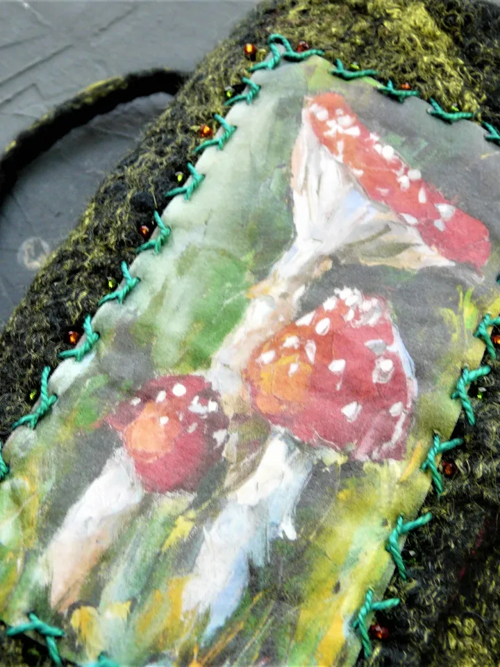 Tarot bag Mushrooms