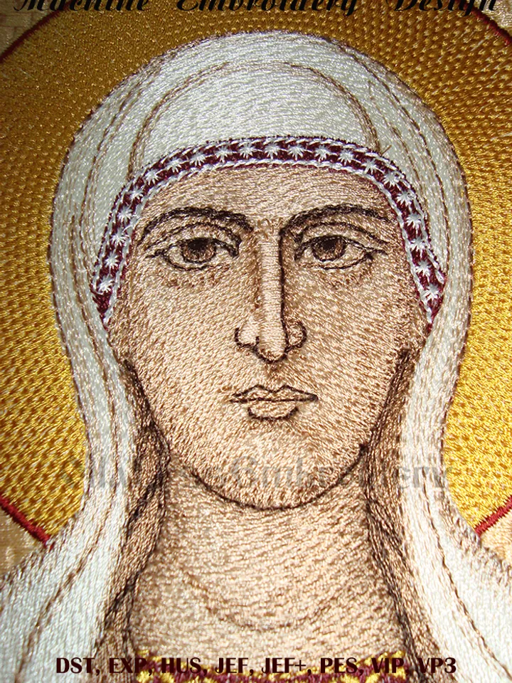 Saint Nina embroidery design