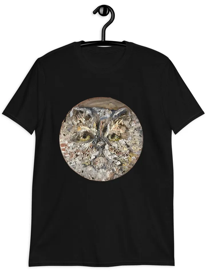 Persian Cat Short-Sleeve Unisex T-Shirt made with my original oil painting design,cat t shirts,cat lovers gifts.