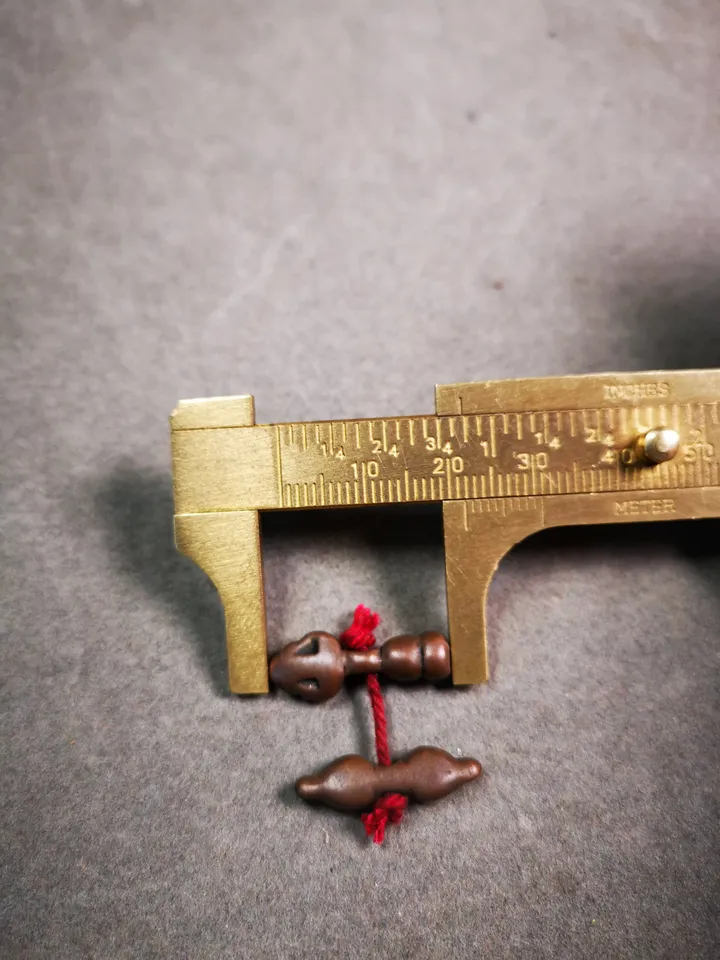 Gandhanra Handmade Tibetan Amulet Pendant,Mini Vajra and Dorje Bell, Mala Marker Bead Accessories, Made of Red Copper