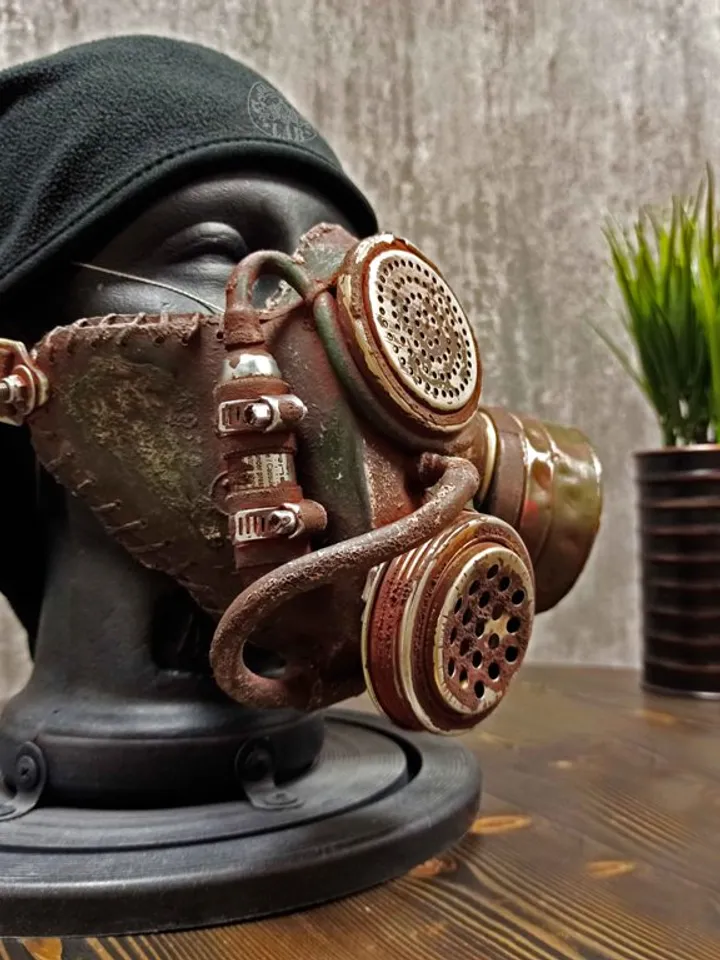 Made to order. Wasteland warrior respirator mask in post-apocalyptic style