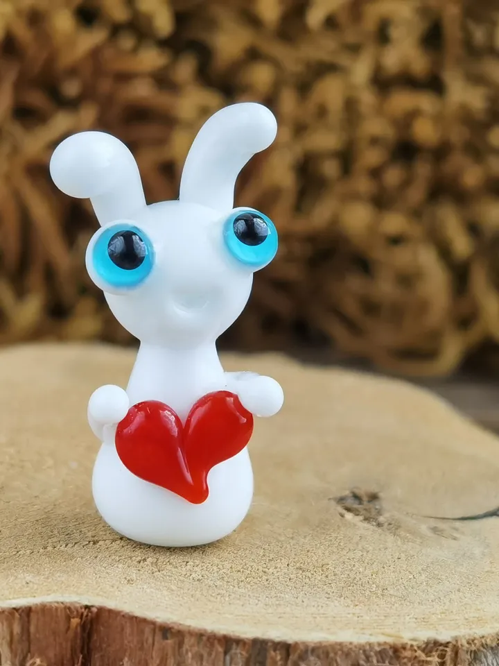 WHITE RABBIT FIGURINE Easter figurines Bunny ornament Easter Bunny decor Rabbit lover gift Rabbit statue Miniature dollhouse easter gifts
